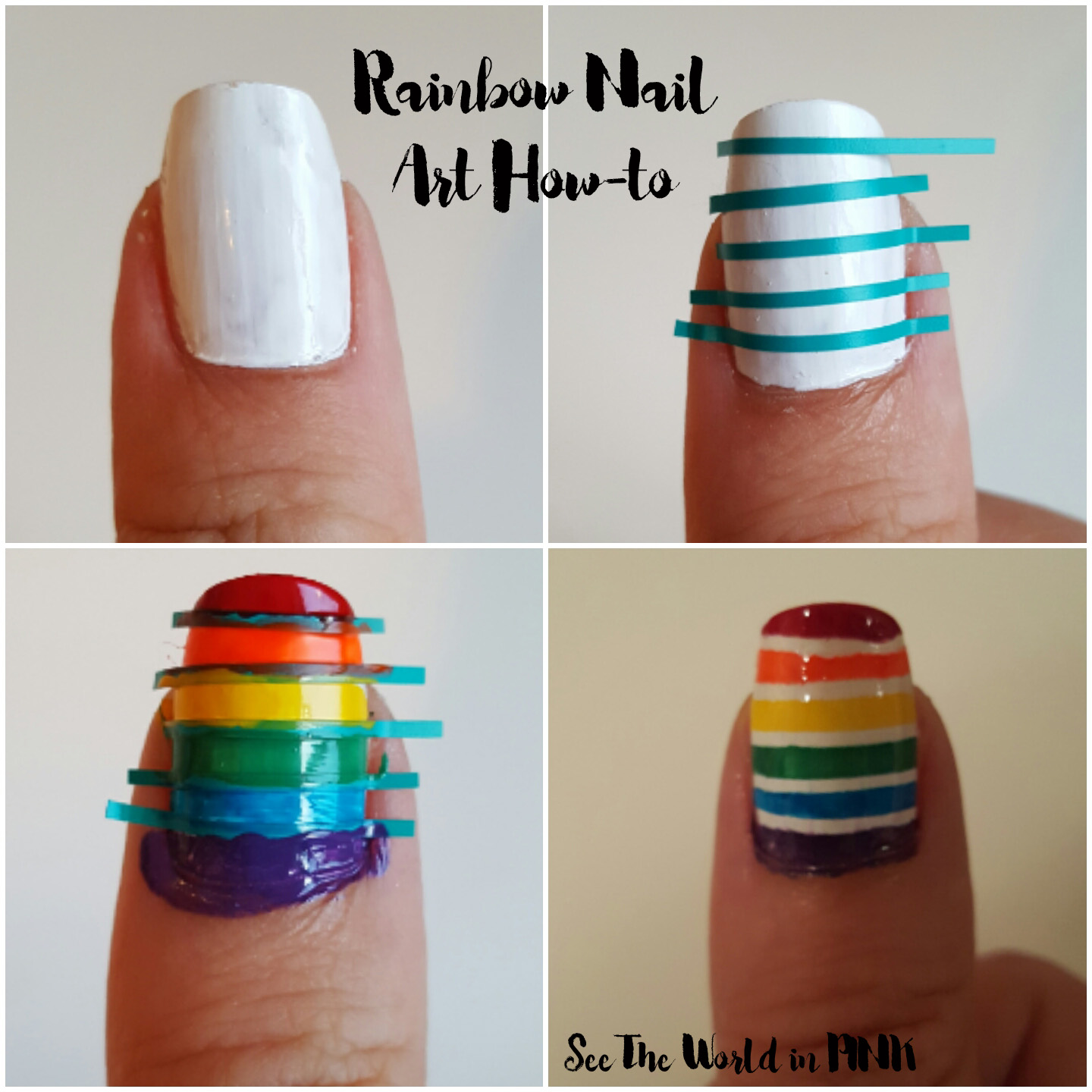 Manicure Monday - YYC Pride Week Rainbow Nails! 