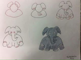 رسم فيل تعلم