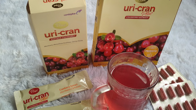 minuman prive uri-cran dengan cranberry extract