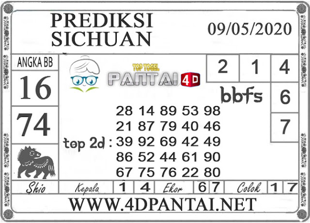 PREDIKSI TOGEL SICHUAN PANTAI4D 09 MEI 2020 PREDIKSI TOGEL SICHUAN PANTAI4D 09 MEI 2020