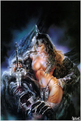 sexy heavy metal art warrior women with sword