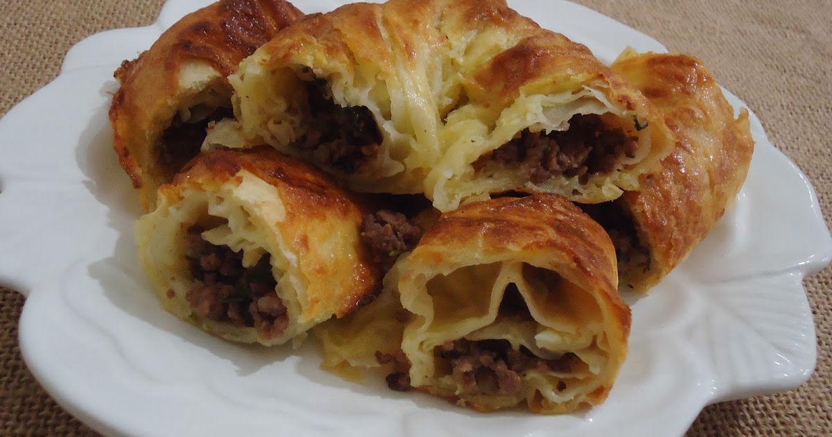 Birsel ve İrem Hazır Yufkadan Kıymalı Kol Böreği