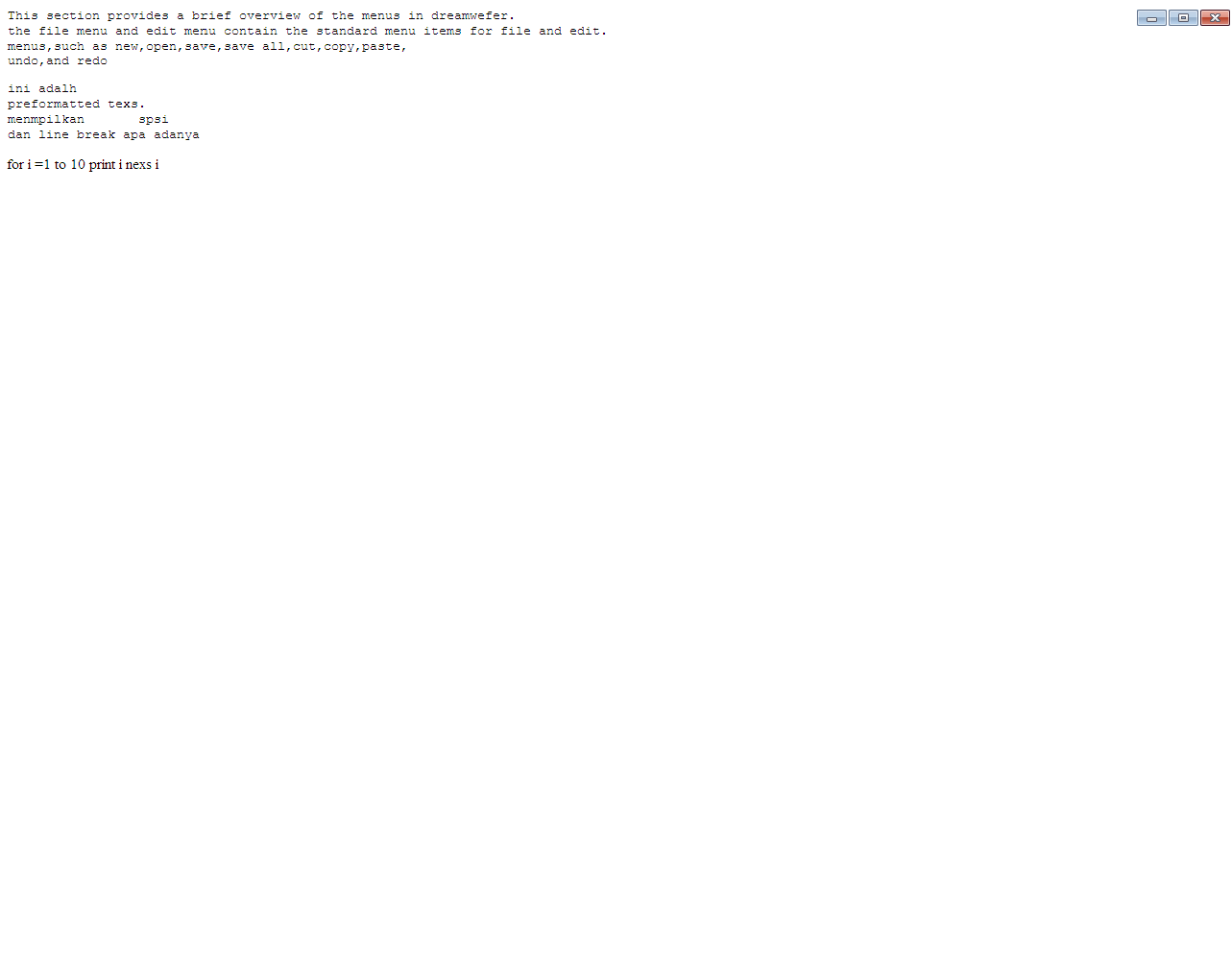 Brief overview. Brief overview