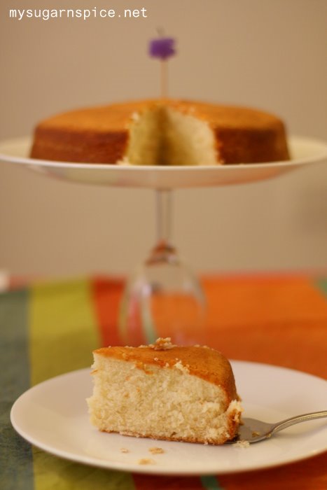 A slice of Southern (Manhattan) Coconut Cake