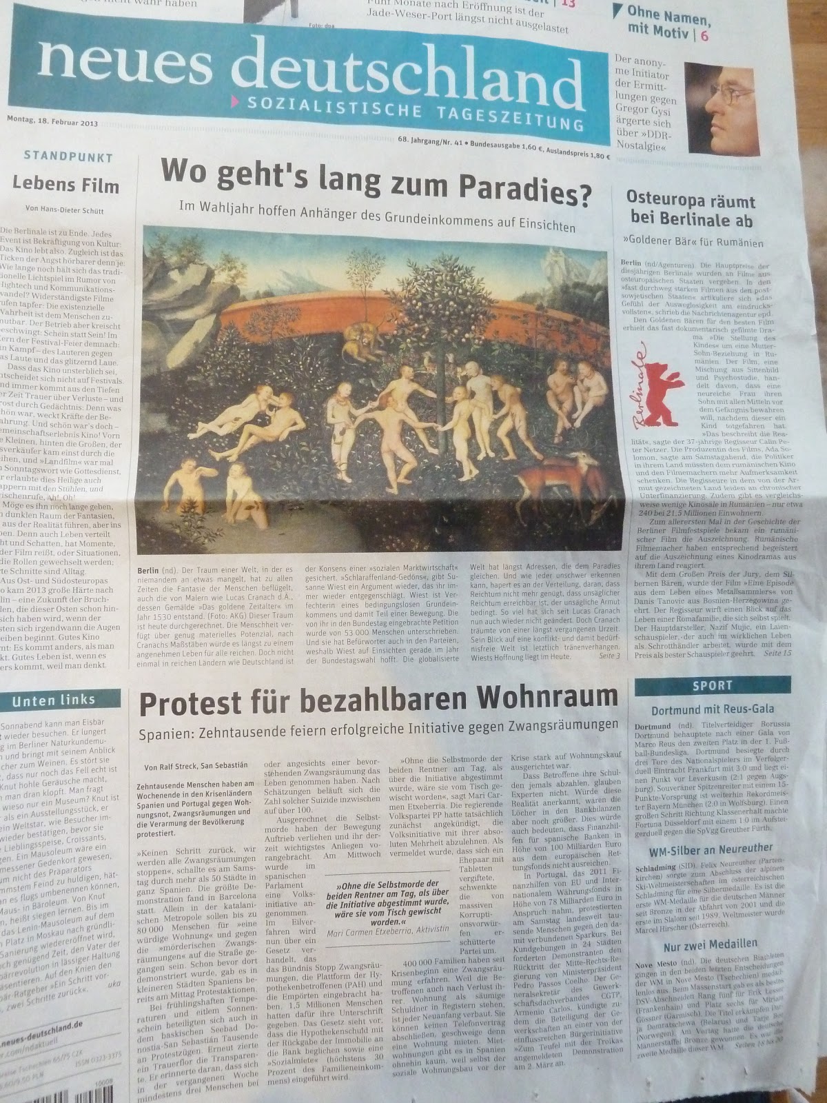 Das Bedingungslose Grundeinkommen auf Seite 1