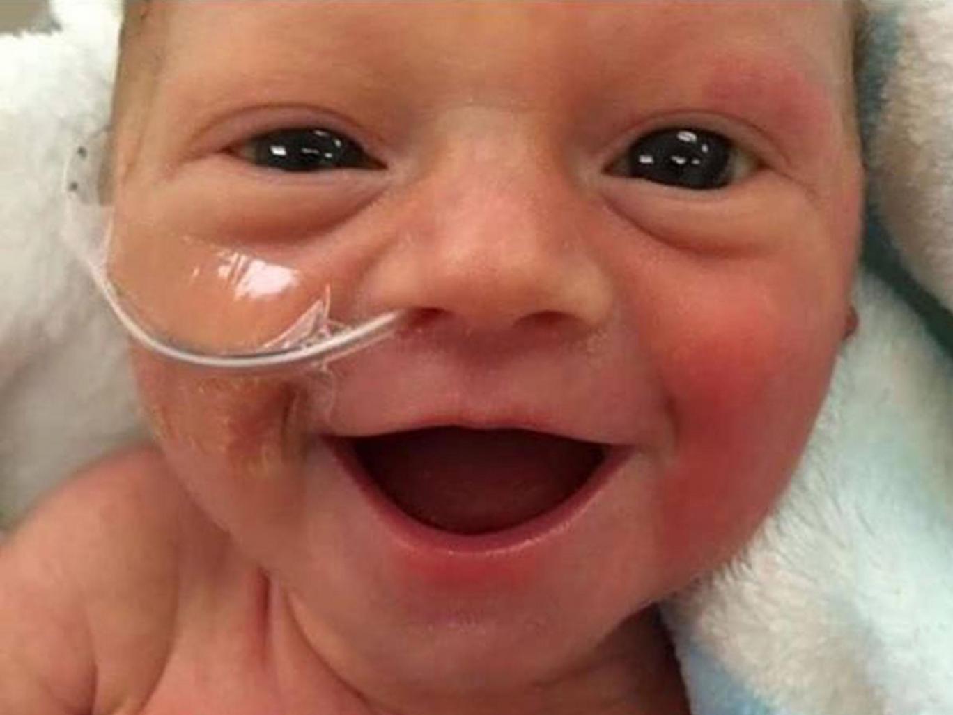 Premature baby girl wins title of 'happiest baby in the world' just ...