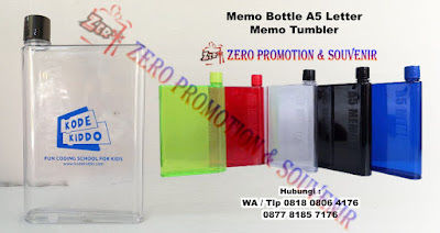Memo Water Bottle, BOTOL MEMO A5, MemoBottle A5 Letter Reusable Water Bottles, A5 Memo Bottle, Notebook Bottle, Botol minum A5 Memo tumbler lucu