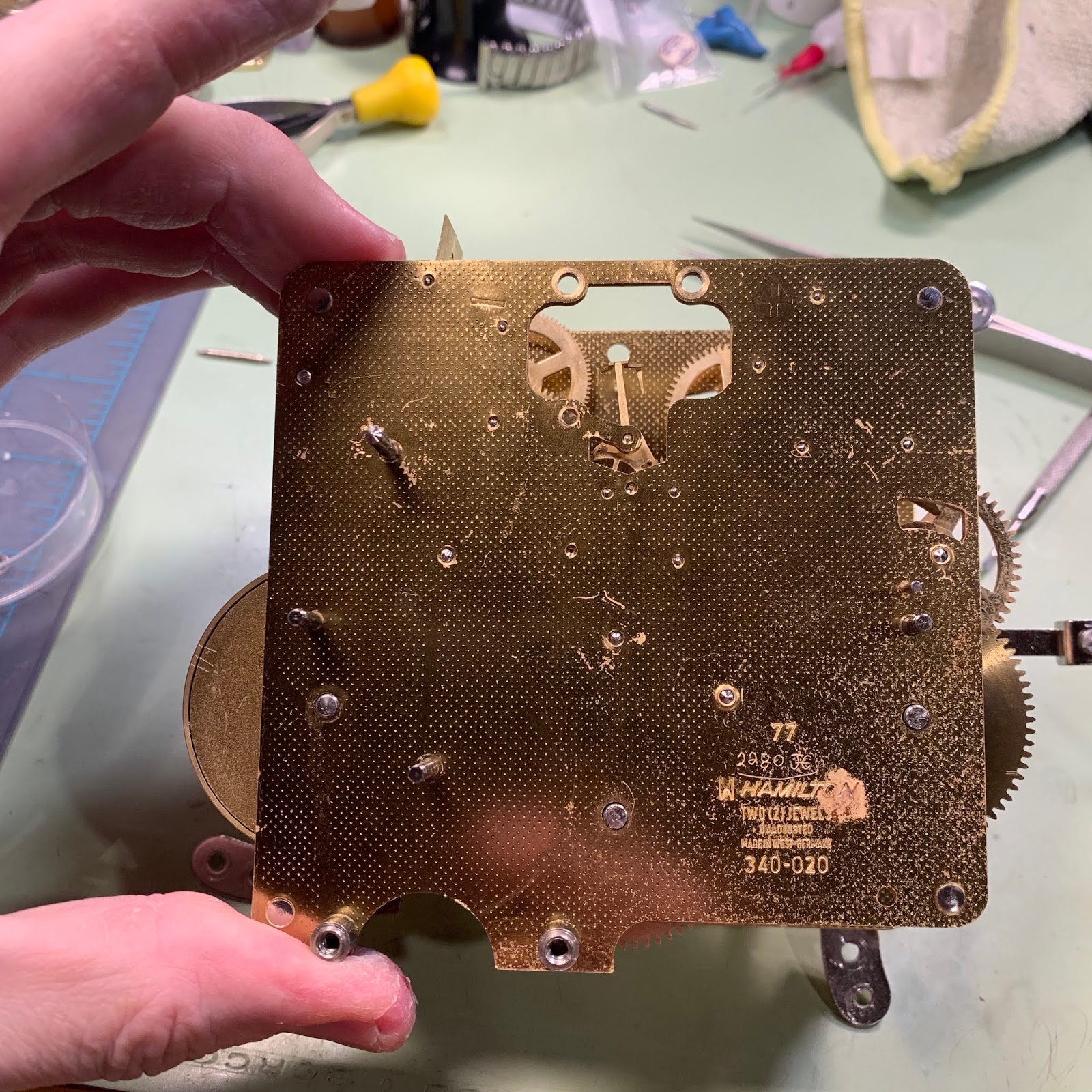 Vintage Hamilton Watch Restoration 1977 Hamilton Mantel Clock