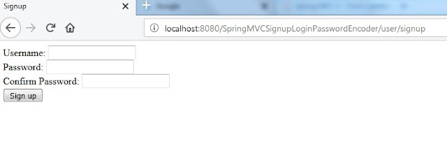 Creating a Web Application With Spring 4 MVC Example for User Signup