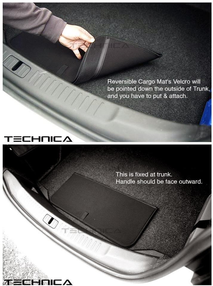 KMP TRADE Rear Bumper Trunk Protection cargo mat For Universal car