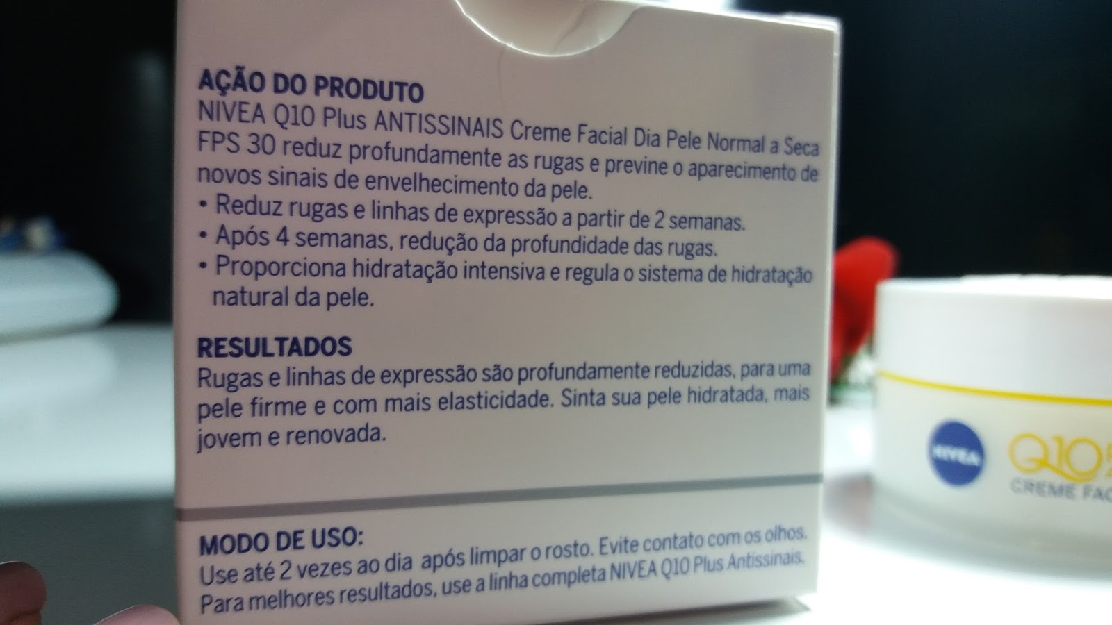 Nivea Q 10 Plus Antissinais  #eu testei