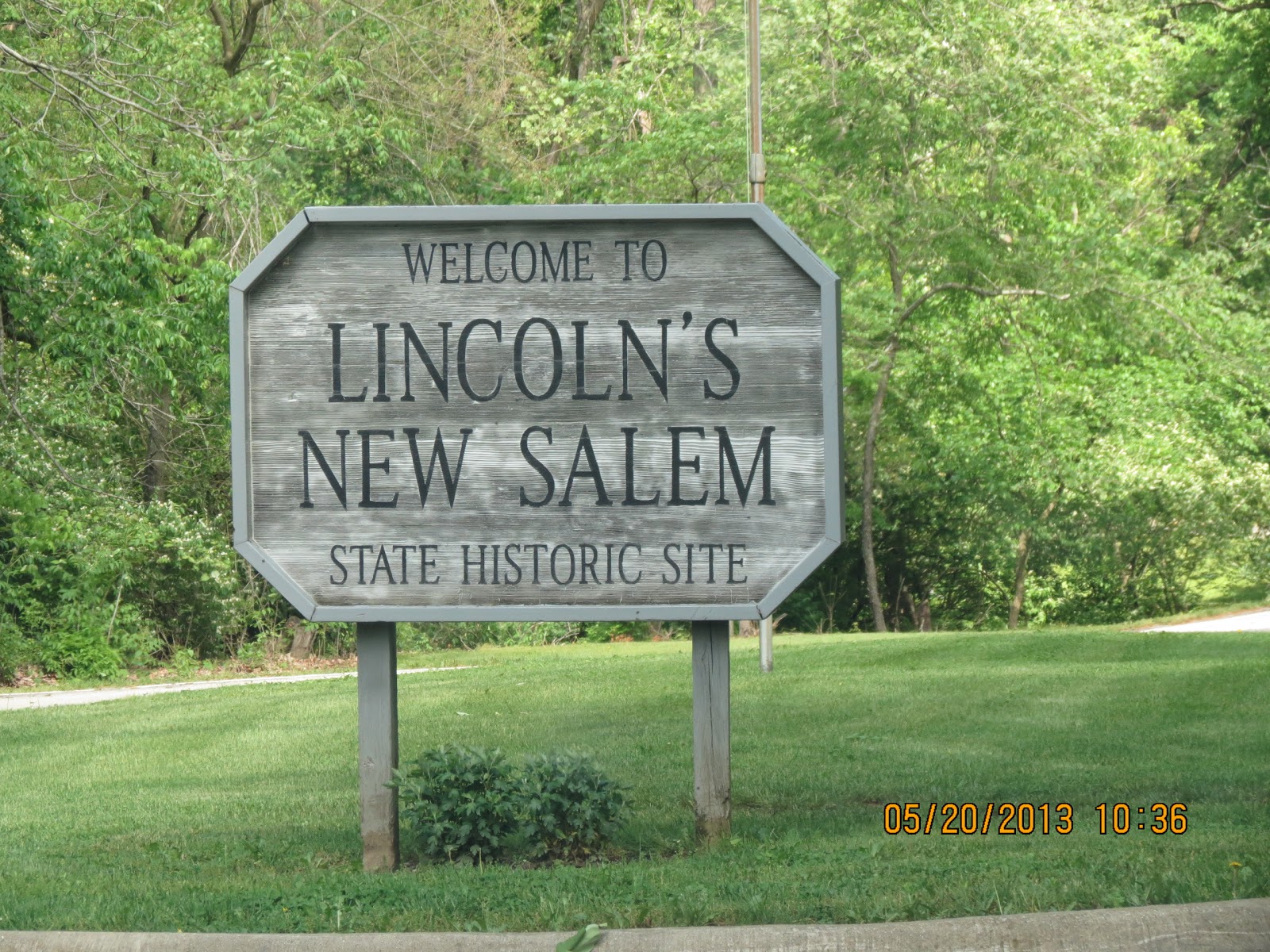 Grandpa Bill and Black Beauty Travel Lincoln's New Salem State