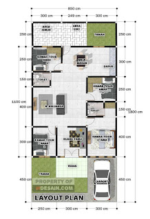 Desain Rumah Ukuran 8x18 1 Lantai