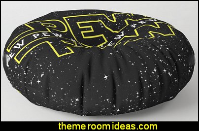 Pew Pew Floor Pillow Star Wars Bedrooms - Star Wars Furniture - Star Wars wall murals - Star Wars wall decals - Star Wars bed - space ships theme beds - Star Wars Bedroom - Star Wars Decor - Sci Fi theme bedrooms - alien theme bedrooms - Stormtrooper Star Wars Theme Beds - Star Wars bedroom decor Pew Pew Floor Pillow