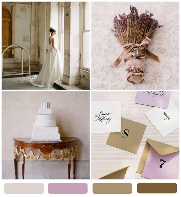  for one romantic wedding colors lavender wisteria stone plaster