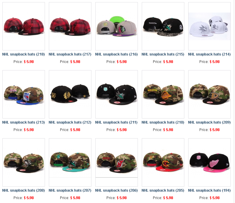 cheap nhl hats
