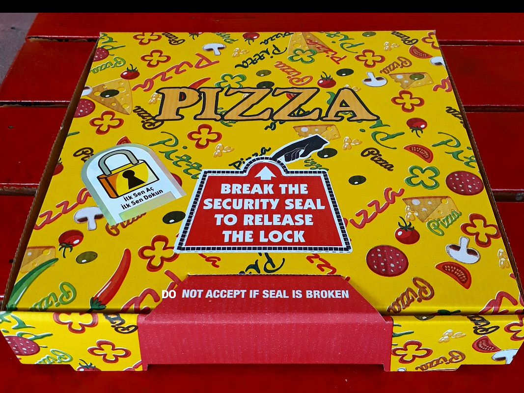 kilitli pizza kutusu