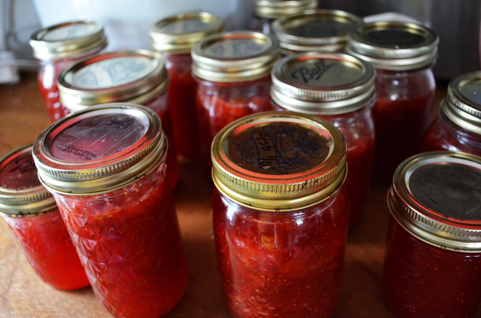 Collecting my jam jars