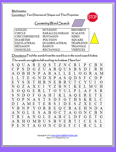 Geo puzzle (With images) | Math geometry, Geometry words, Free math