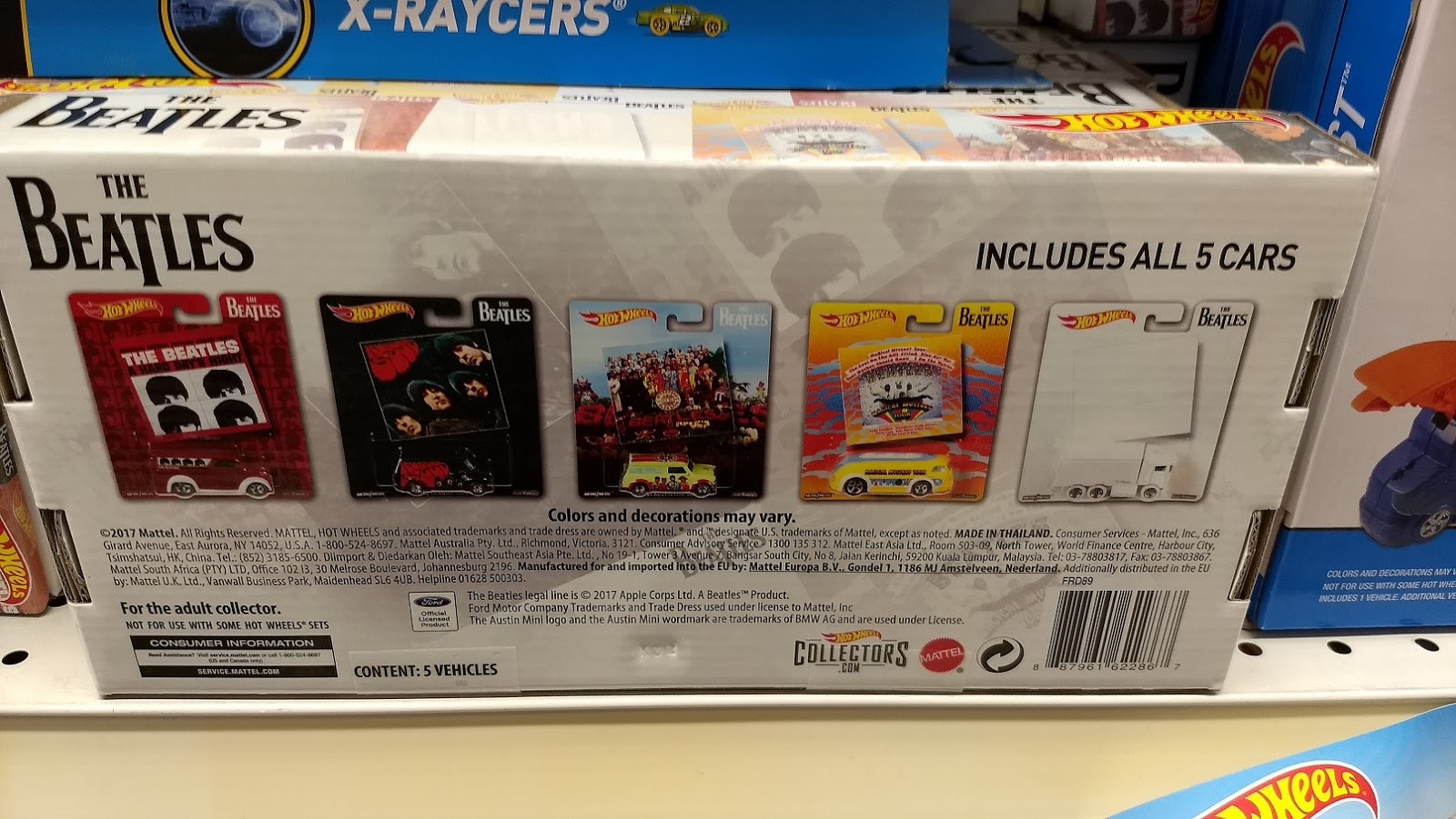 hot wheels the beatles 5 car premium set