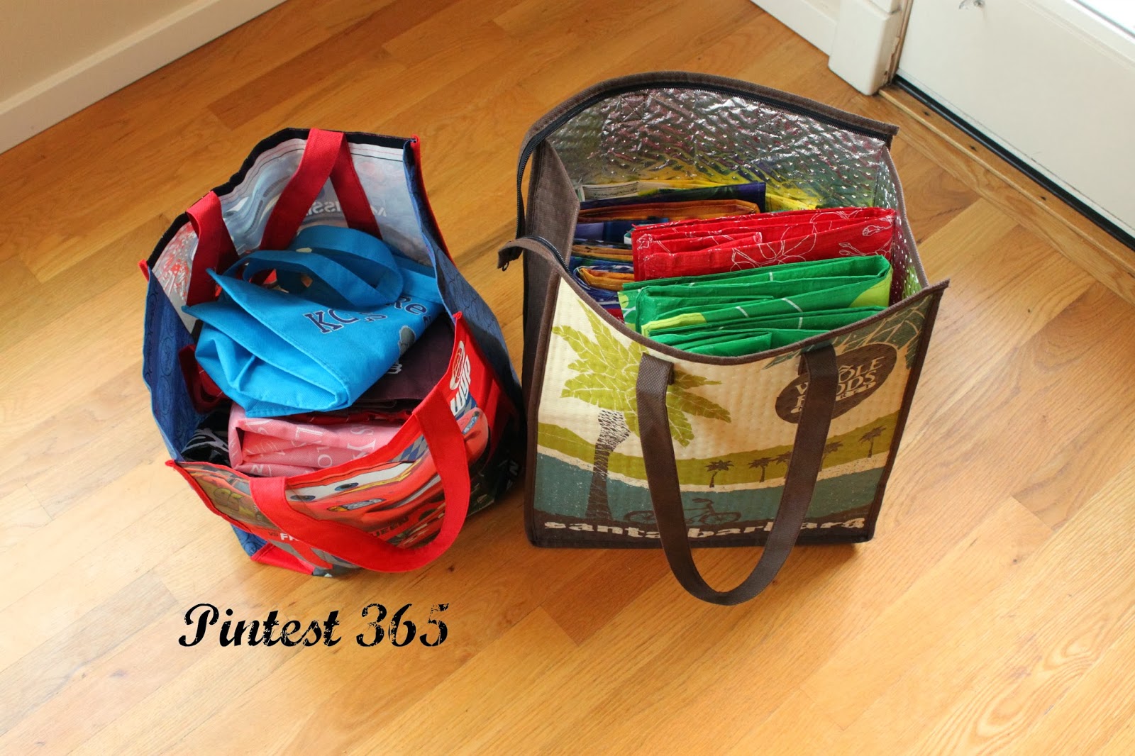 Pintest 365. Day 65 Cleaning Reusable Shopping Bags (success, with
