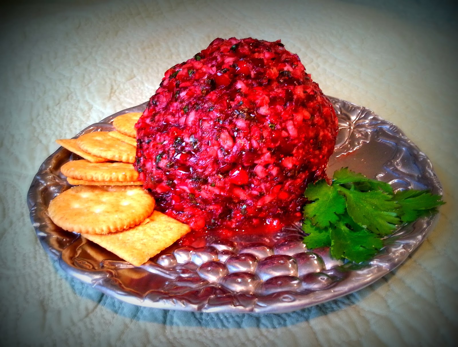 Cranberry Cilantro Cheese Ball