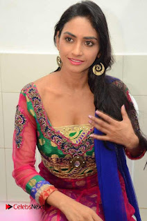 Actress Pooja Sri Pictures in Salwar Kameez at Cottage Craft Mela  0006
