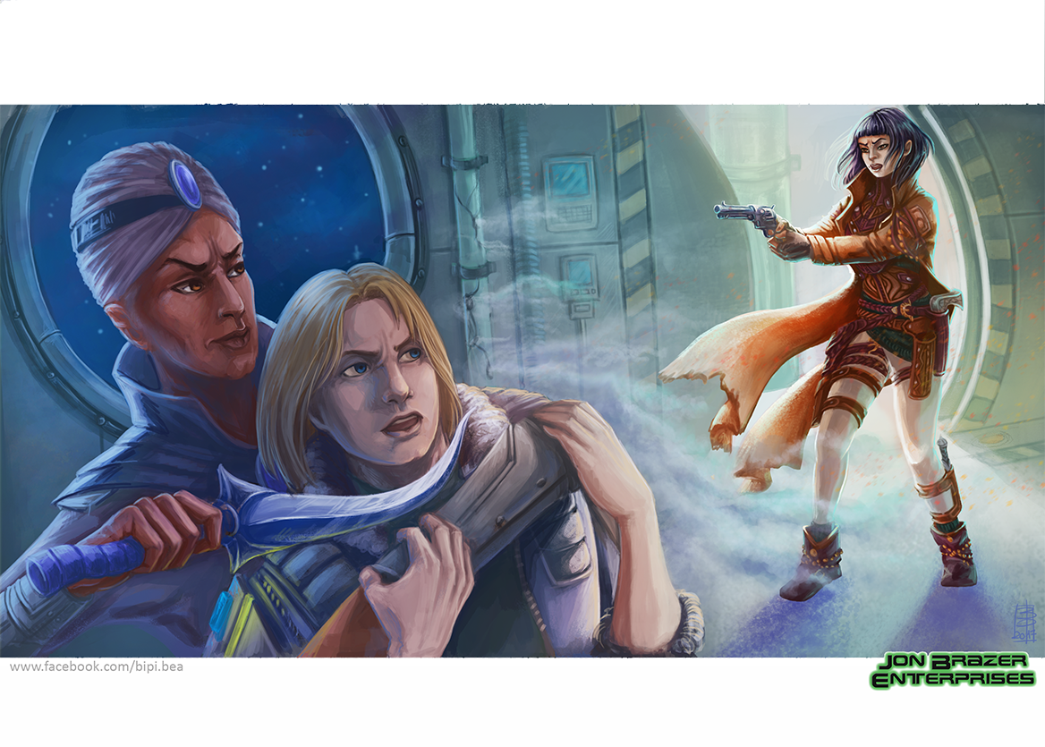 Bea's Sketchbook: Sci-Fi Cover Art - Jon Brazer Enterprises