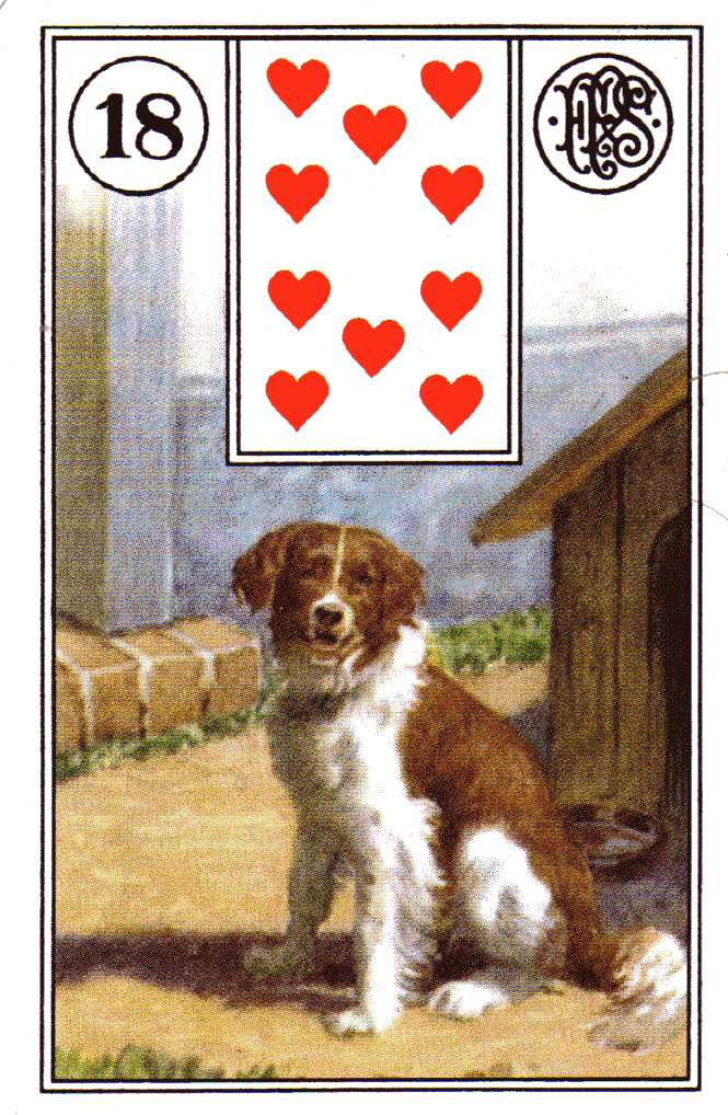Moonthrall tarot readings Lenormand 18 The Dog