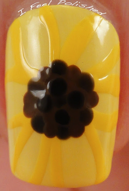 Sunflower Nail Art