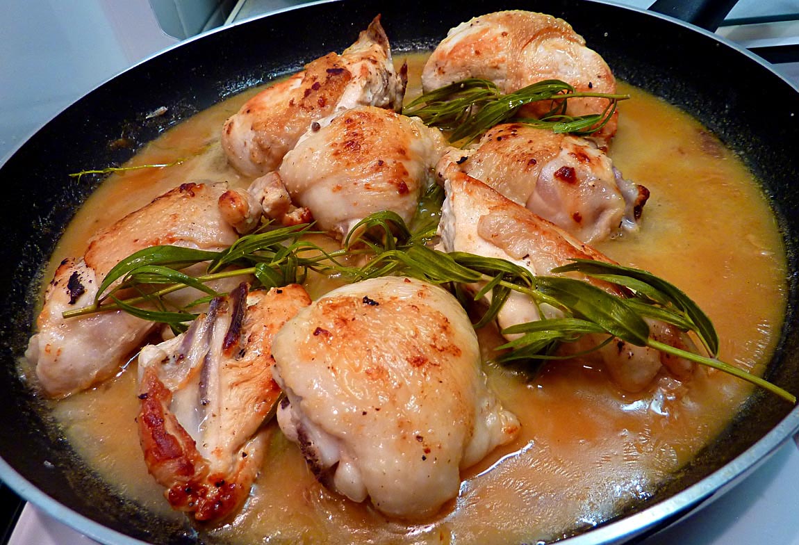 Living the life in SaintAignan Poulet à l'estragon