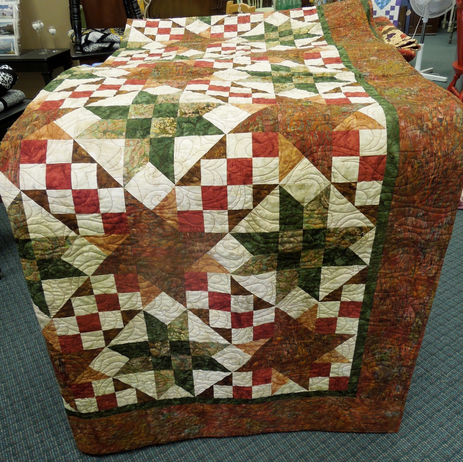 Our Painting Brush Quilt, Table Runner and Topper Sale