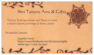 Online Tanjore painting classes USA, made to order Tanjore painting
