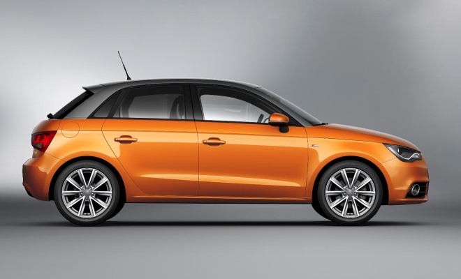 Audi A1 Sportback from the side