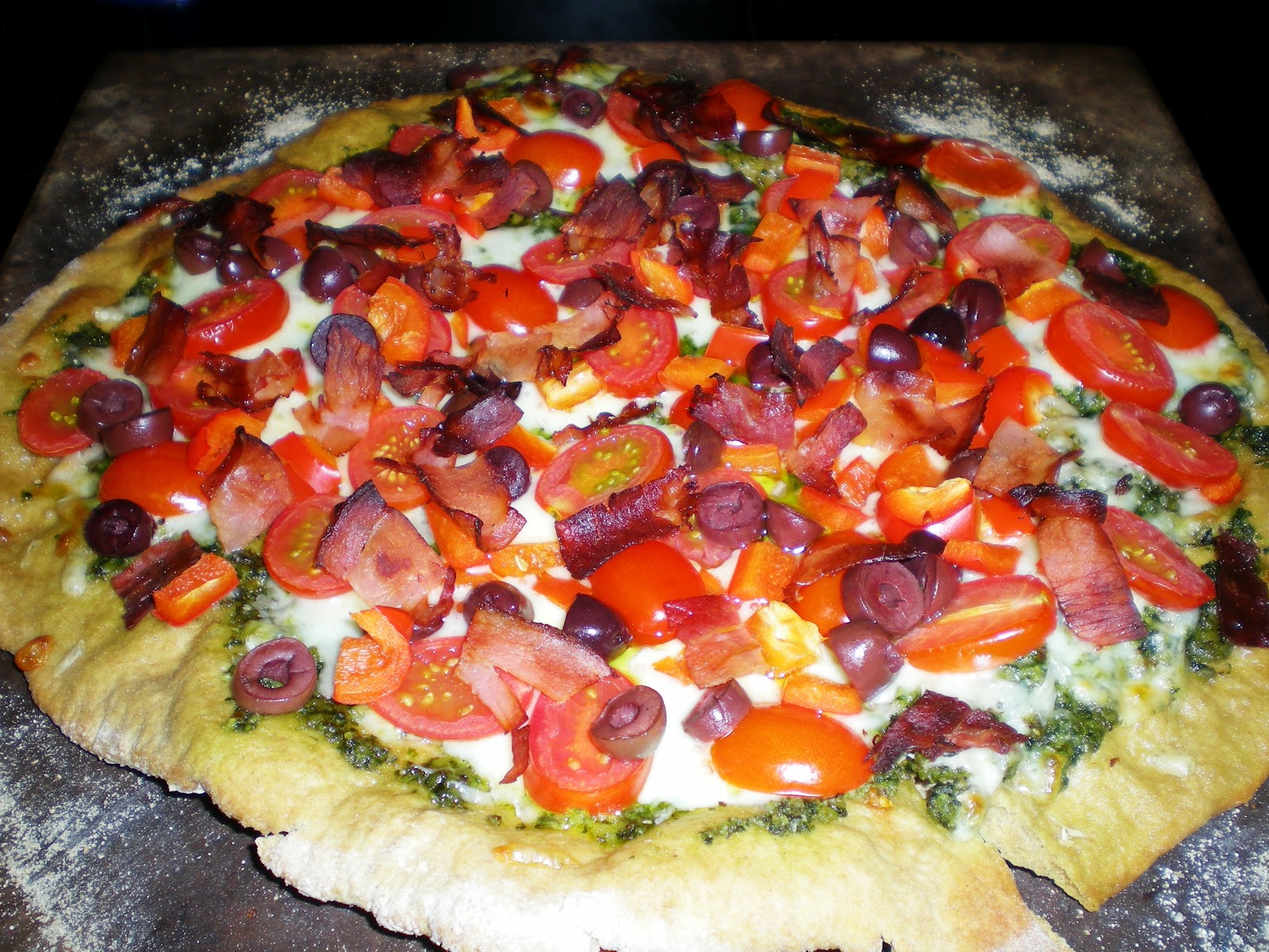 Pesto Pizza From Anne's Kitchen