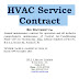 HVAC Service Contract form template - doc