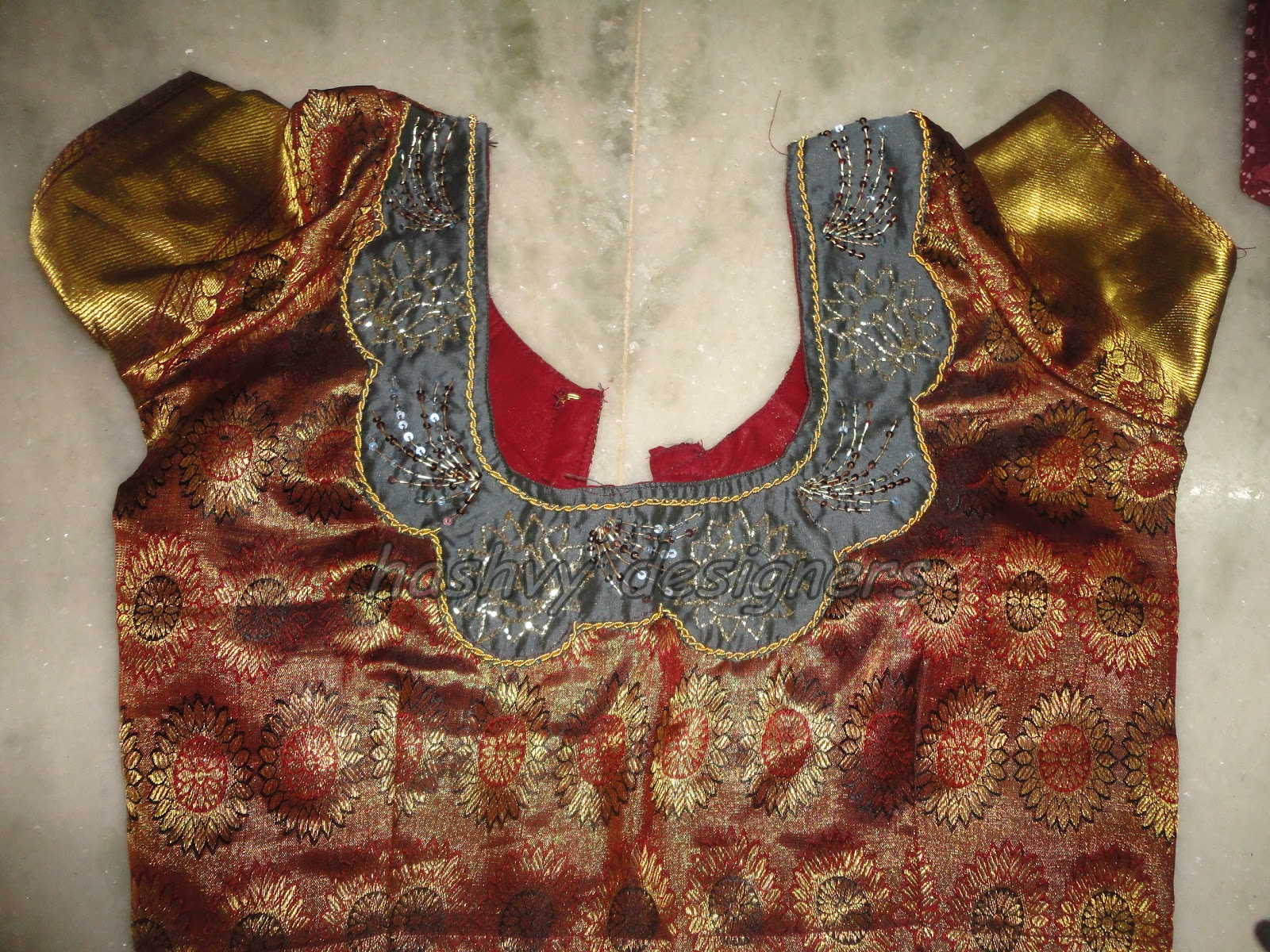 aari zardosi beads embroidery Another set of blouse