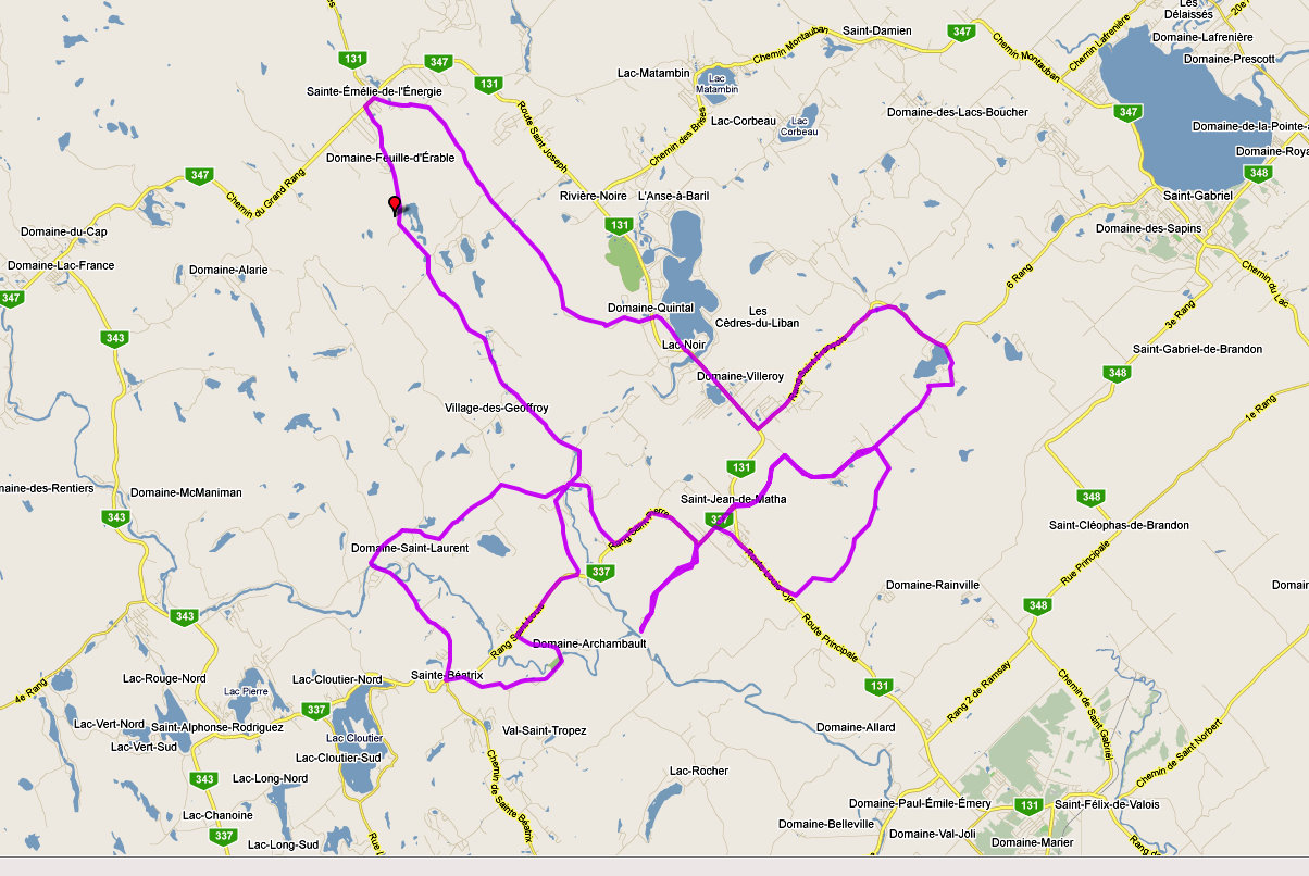 Cycle Fun Montreal Photos StJeandeMatha to SteEmiliedeL'Energie