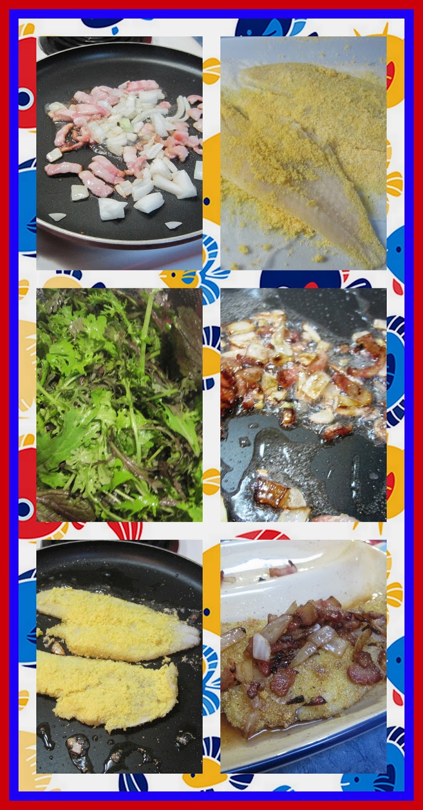 Slice of Pie Cookbooks & Entertaining Flounder with Bacon & Lemon Sauce