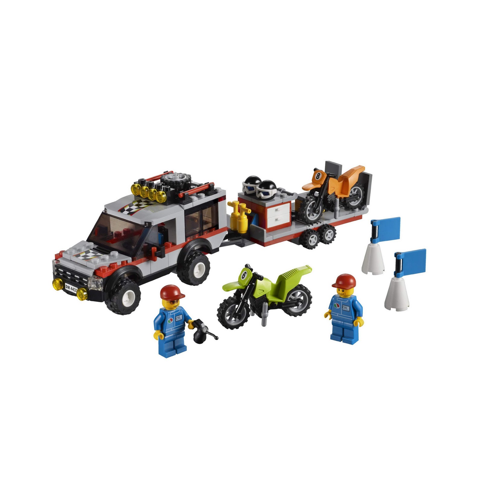 oneTWOBRICK.com: set database: LEGO 4433 dirt bike transporter