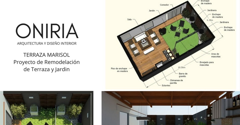 Oniria: Proyecto de Remodelación de Jardin, Terraza y Parrilla