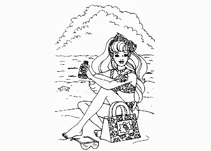 Free Coloring Pages And Coloring Books For Kids Barbie At