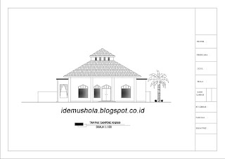 ide mushola: gambar kerja mushola sederhana