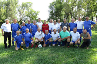 Ветерани футболу Білокуракинщини в селі Олексіївка, 2018 рік