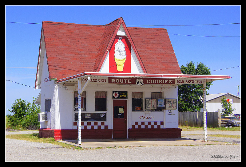 Route 66 Art The Dairy King, Commerce Oklahoma