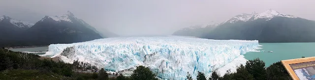 Panorama of Perito Moreno Glacier near El Calafate Argentina