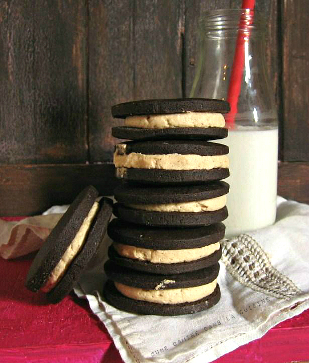 butterscotch chocolate sandwich cookies / une gamine dans la cuisine