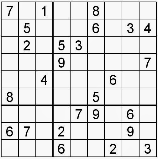 Free printable Word Search and Sudokus: Sudoku 28