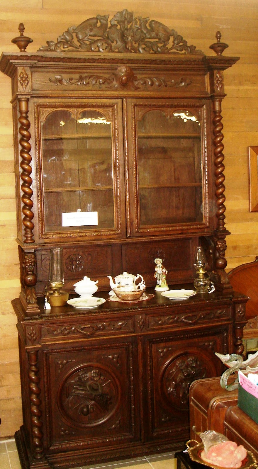 Baron Von Balsiger's Antiques Great German Hutch Circa 1870