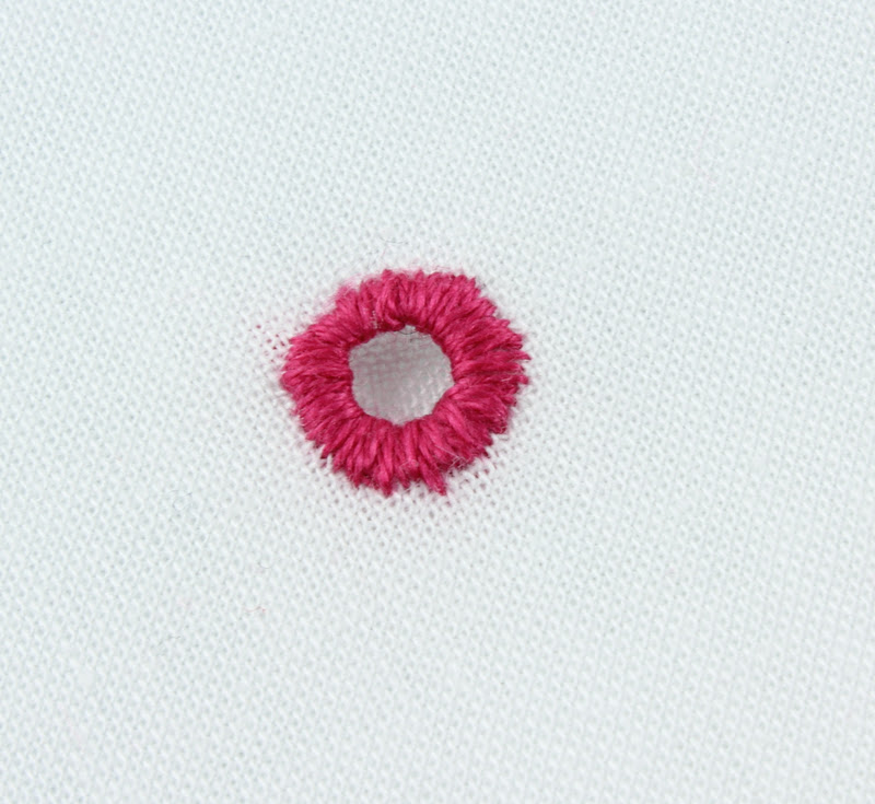 big B 100 Stitches eyelet hole stitch